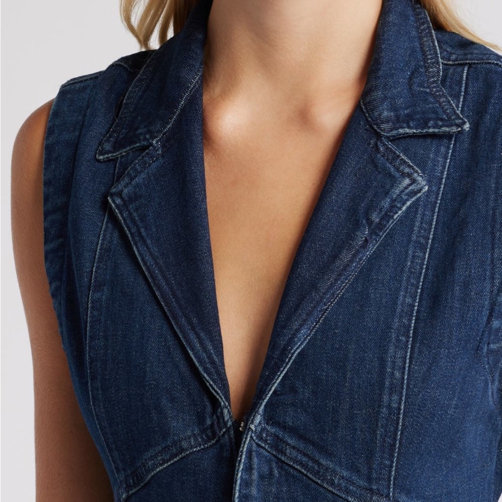 Women's Free People Ring The Alarm Denim Jumpsuit